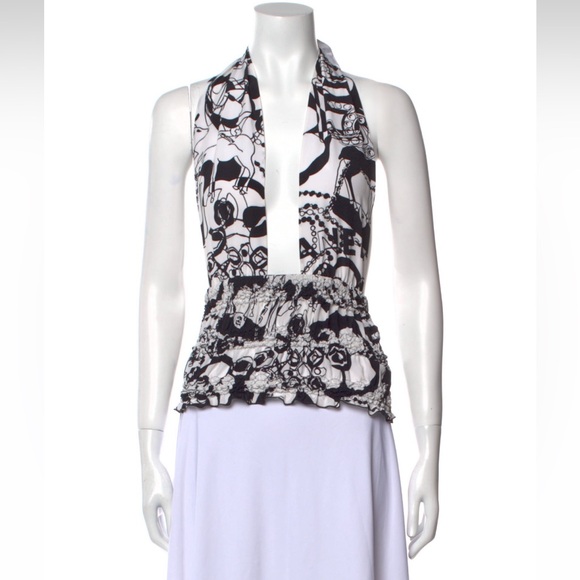 Chanel Logo Halter Top